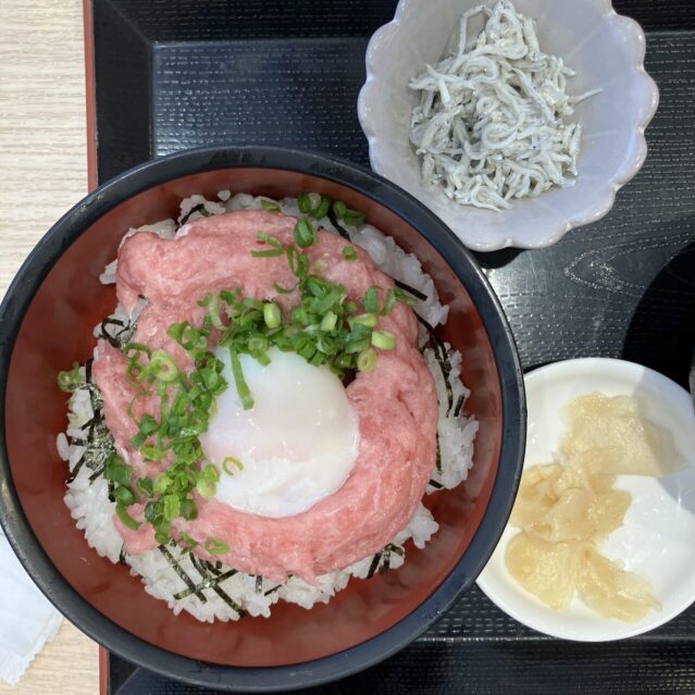 ねぎとろ温玉丼