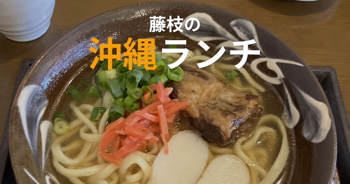 藤枝市の琉球堂写真店で食べた沖縄ソーキそばランチ