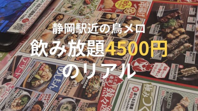静岡駅近くの居酒屋「鳥メロ」の飲み放題と料理