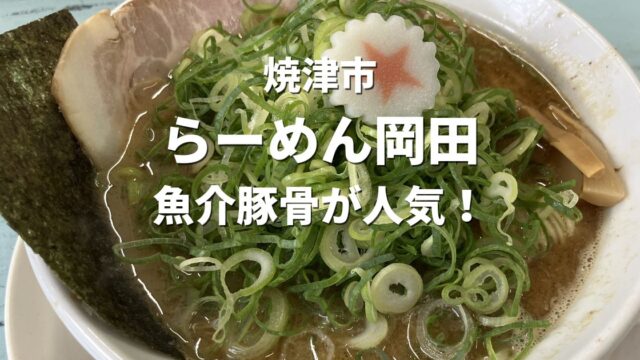 焼津市らーめん岡田の九条ねぎ魚介豚骨ラーメン