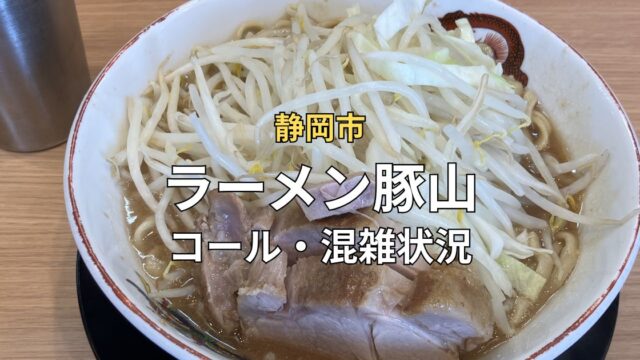 静岡市のラーメン豚山で注文した小ラーメン
