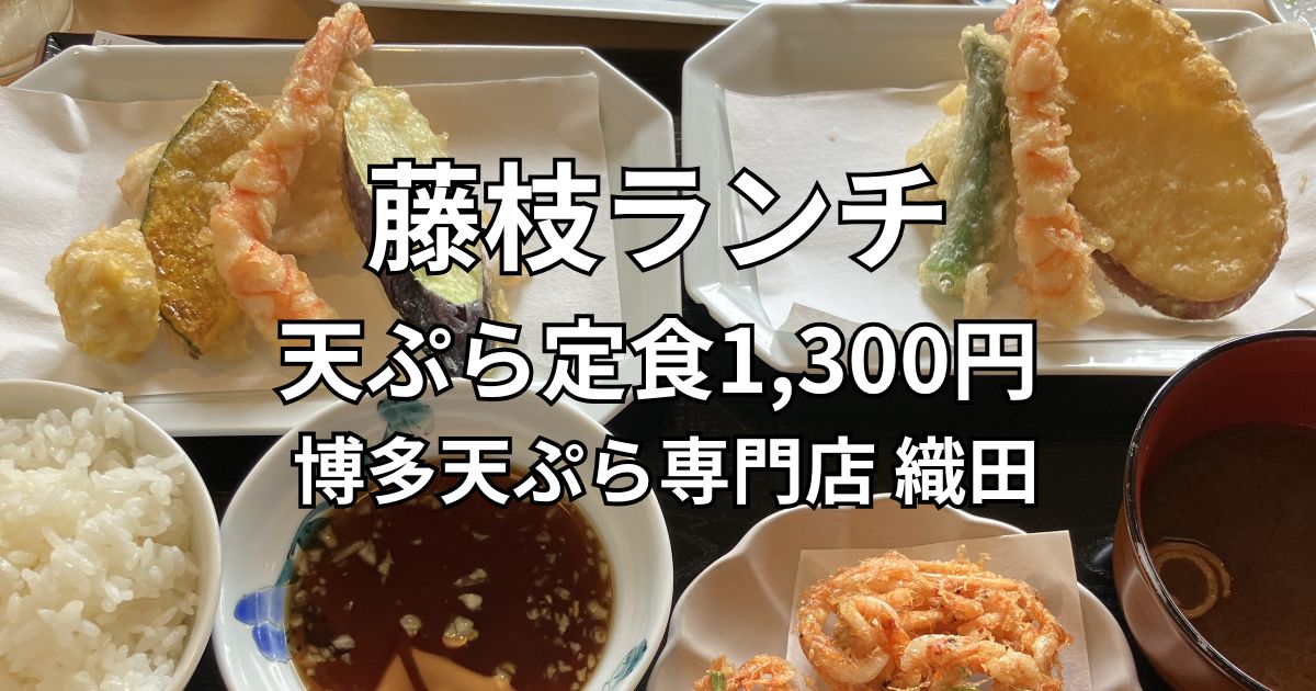 藤枝市の博多天ぷら専門店「織田」の天ぷら定食
