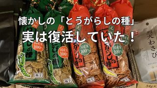 静岡市のあまのや繁田商店で購入した越後製菓のとうがらしの種