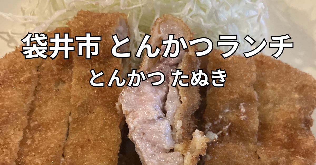 袋井市のとんかつたぬきで食べたとんかつ